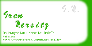 iren mersitz business card